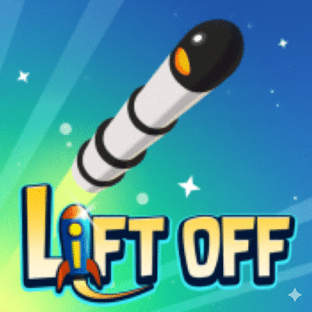 Lift Off rocket launch gameplay with multi-stage separation