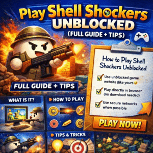 how to play Shell Shockers tutorial gameplay